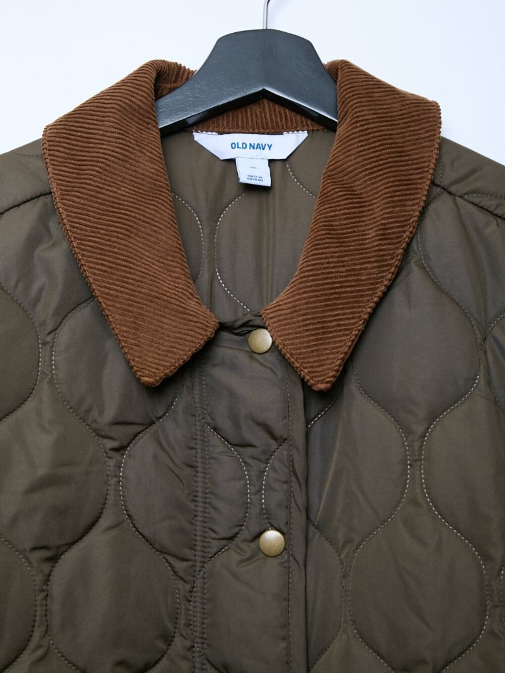 Old Navy Quilted Barn Chore Jacket Olive Brown XL utility coat - Picture 5 of 9